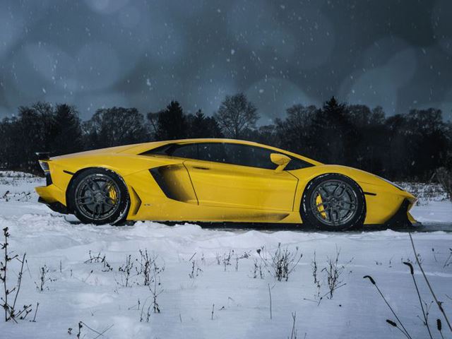 Суперкар снегоочиститель - Lamborghini Aventador Snow Plow Edition